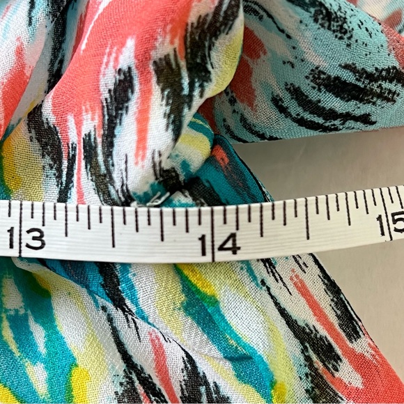 Robbie Bee Dress Sz12 Knee Length Soft Multi Color Pattern Elastic Waist… - Picture 15 of 16